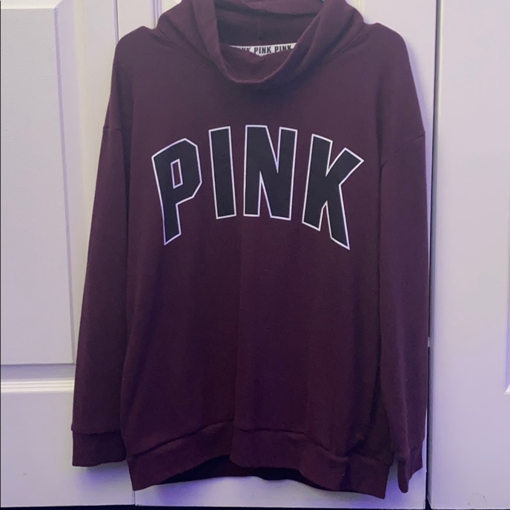Pink burgundy hoodie
